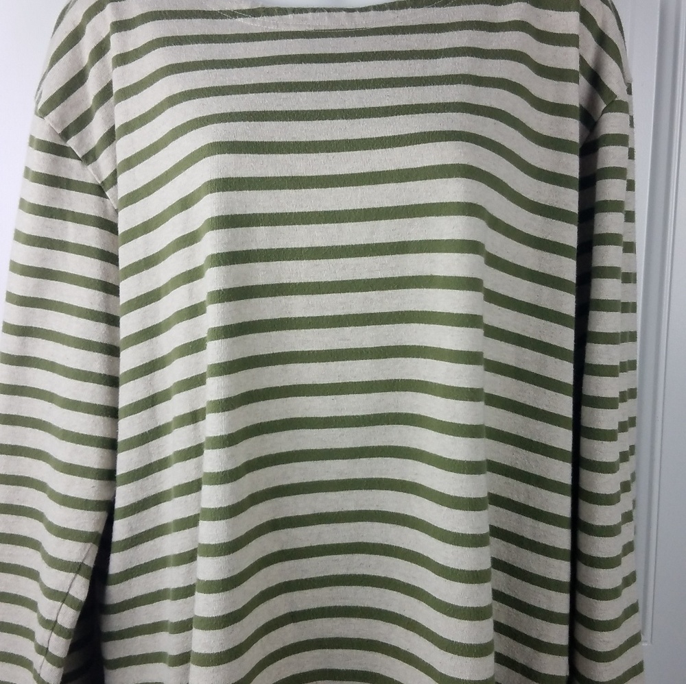 J Crew long sleeve stripped crew neck